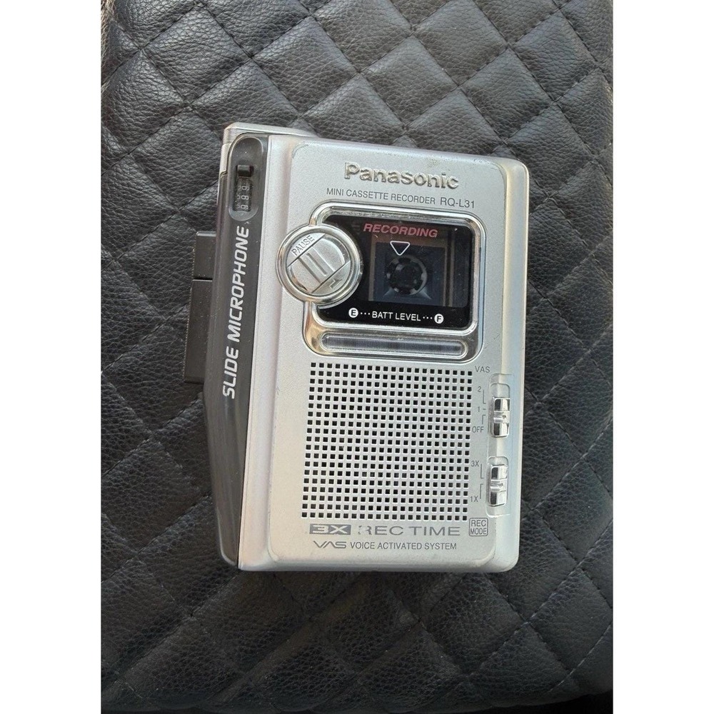 Panasonic Cassette Recorder RQ-L31 Voice Activated Slide Mic Cassette Not Workin